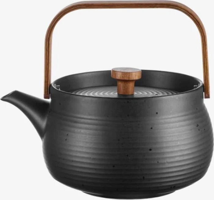ASA Selection japandi Teekanne mit Holzgriff 600ml schwarz