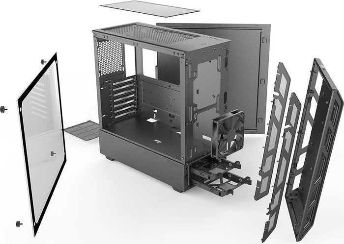 Phanteks Eclipse P350X schwarz, Glasfenster