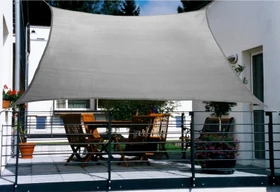Floracord HDPE Viereck Sonnensegel 270x140cm anthrazit