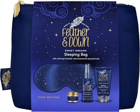 Feather & Down Sweet Dreams Sleeping Bag Spray 100ml + Creme 50ml + Schlafmaske + Balsam 16g Geschenkset