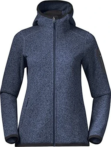 Bergans Kamphaug Knitted Hoodie Jacke orion blue (Damen)
