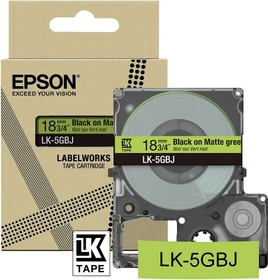 Epson LK-5GBJ Beschriftungsband, 18mm, schwarz/mattgrün