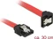 DeLOCK SATA 6Gb/s Kabel rot 0.3m, unten gewinkelt Vorschaubild