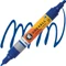Molotow ONE4ALL Twin 1.5/4mm Acrylmarker echtblau Vorschaubild
