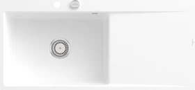 Villeroy & Boch Subway Style 60 flat flächenbündig Becken links mit Ablauffernbedienung stone white