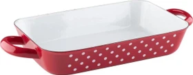 Riess Country Pünktchen Rot Bratpfanne 26x17cm