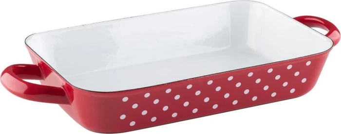 Riess Country Pünktchen Rot Bratpfanne 26x17cm