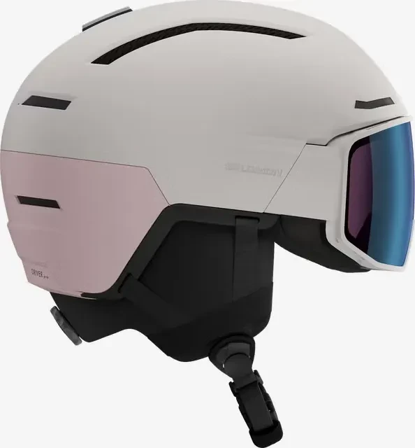 Salomon Driver Pro Sigma Photo MIPS Helm grau/violett