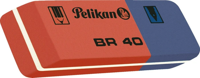 Pelikan Radierer BR40, blau/rot
