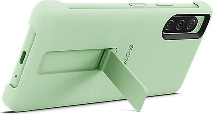 Sony Stilvolle Hülle mit Standfuß für Xperia 10 V Sage Green