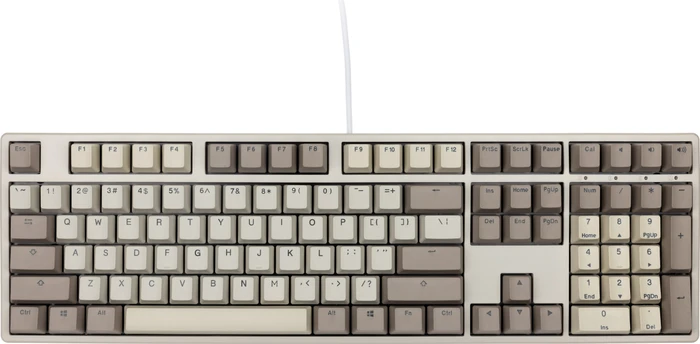 Ducky Origin Vintage, Retro grau, MX RED, USB, US