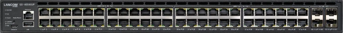 Lancom GS-4554 Rackmount 2.5G Managed Stacking Switch, 48x RJ-45, 4x SFP+, 2x QSFP+, 1440W PoE++