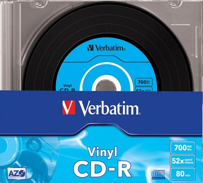 Verbatim Azo Data Vinyl-Design CD-R 80min/700MB, 52x, 10er Slimcase