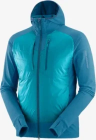 Salomon Elixir Hybrid Hooded Funktionsjacke deep dive/tahitain tide (Herren)