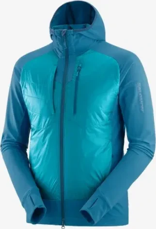 Salomon Elixir Hybrid Hooded Funktionsjacke deep dive/tahitain tide (Herren)