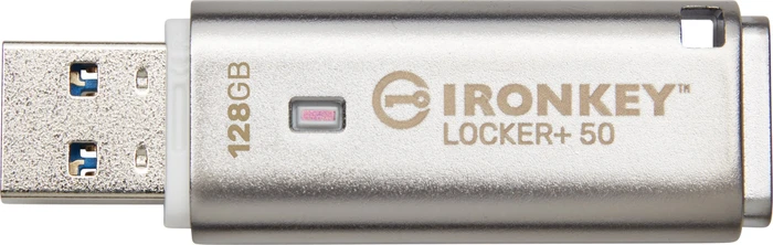 Kingston IronKey Locker+ 50 128GB, USB-A, USB 3.2 Gen 1×1
