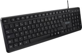 V7 KU350 Pro Tastatur, schwarz, USB, DE