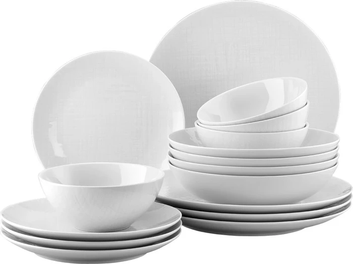 Rosenthal Mesh Weiß Tafelservice, 16-tlg.