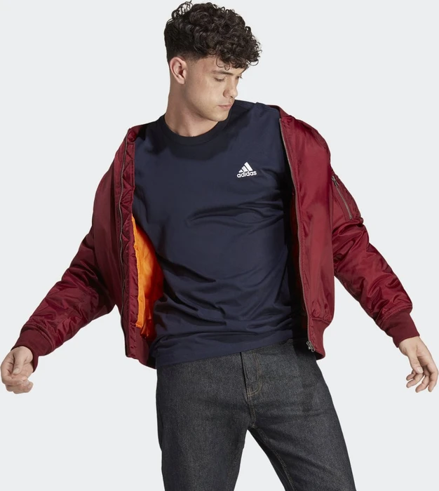 adidas Essentials Single Jersey Embroidered Small Logo T-Shirt kurzarm legend ink (Herren)