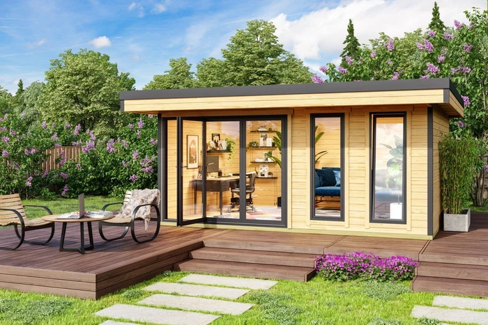 Lasita Maja Domeo 8 Gartenhaus natur