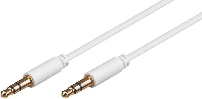 MicroConnect 3.5mm Klinke Kabel weiß, 3m