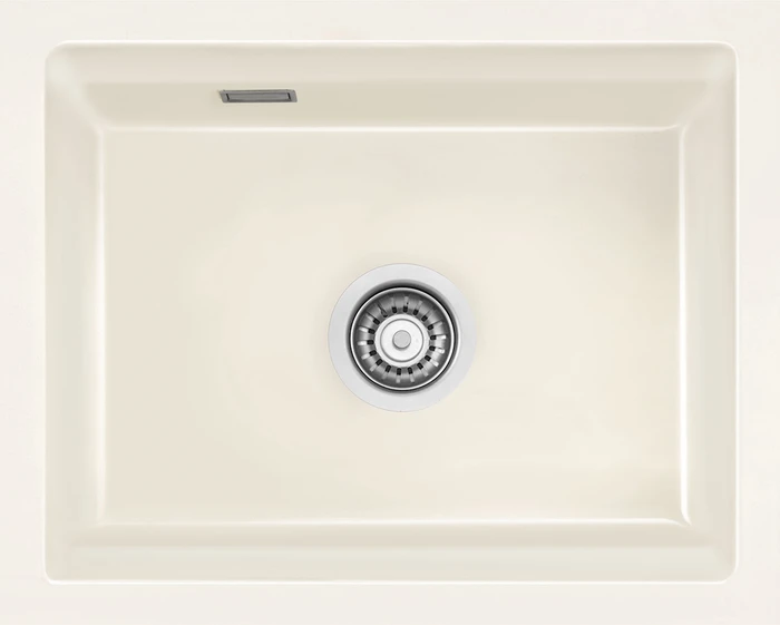 systemceram Kara 50 U/g Unterbau Becken mittig magnolie