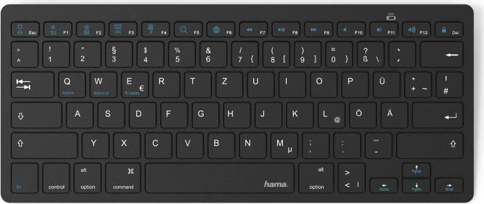 Hama KEY4ALL X510, schwarz, Bluetooth, DE