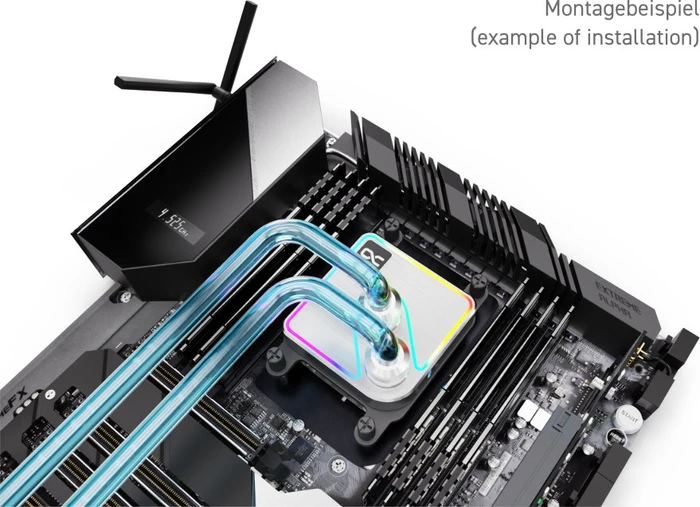 Alphacool Core 1 Aurora Silver, Messing/Nickel