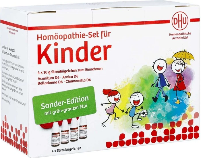 DHU Homöopathie Set für Kinder, 40g (4x 10g)