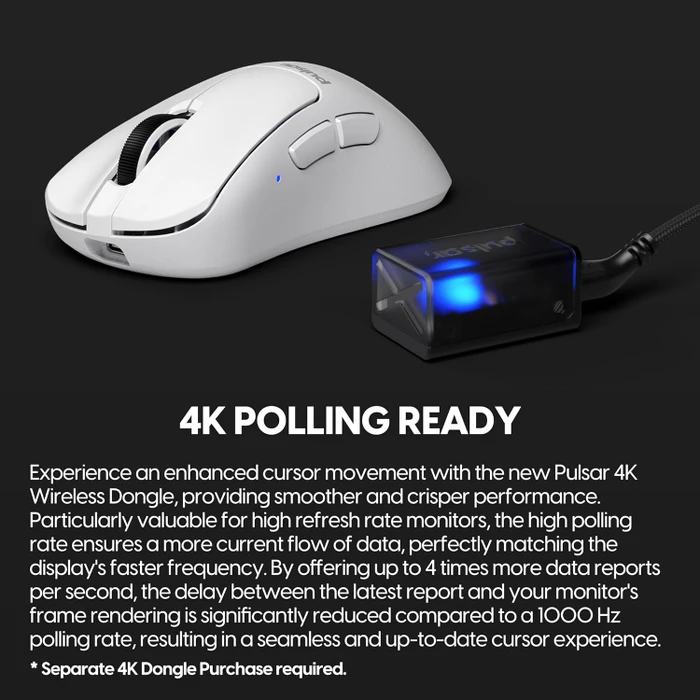Pulsar Gaming Gears Xlite v3 Mini Wireless weiß, USB