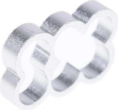 Alphacool Eiskamm Alu X6 Kabelkamm 4mm, silber, 4er-Pack