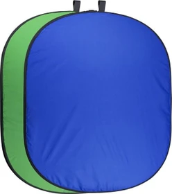 Walimex Pro Doppelpack Falthintergrund grün/blau 150x210cm