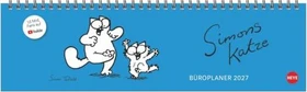 Heye Tischkalender 1 Woche/1 Seite 2026, 325x93mm quer, Simons Cat, 56 Blatt