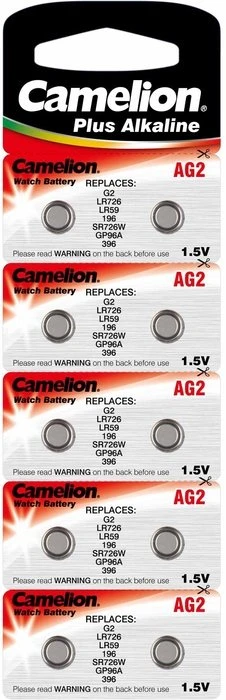 Camelion Alkaline AG2 (LR59/LR726), 10er-Pack