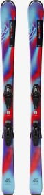 Salomon QST M + C5 pastel neon blue 3/poppy red (inkl. Bindung) (Junior) (Modell 2025/2026)