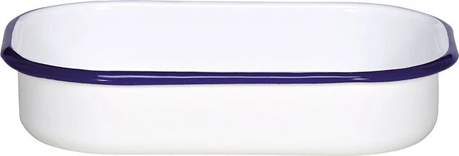 Krüger Husum Auflaufform weiß/blau