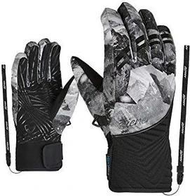 Ziener Kiwa AS Skihandschuhe grey mountain print (Damen)
