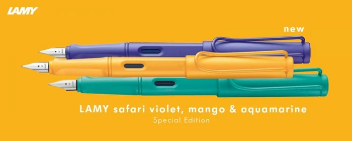 Lamy safari candy mango, rechte Hand, extra fein
