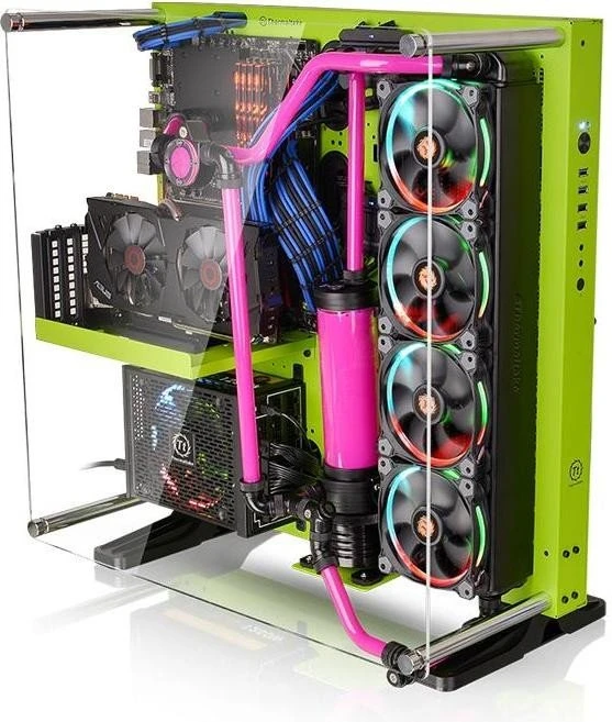 Thermaltake Core P5 grün, Acrylfenster