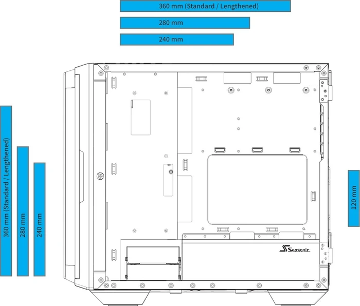 Seasonic Syncro Q704, Glasfenster, 650W ATX