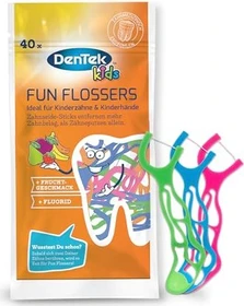 DenTek Kids Fun Flossers Zahnseide-Sticks, 40 Stück