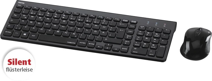 Hama Trento Set Funk Tastatur und Maus, USB, DE