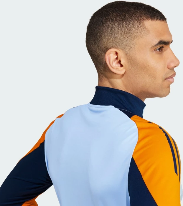adidas Real Madrid Tiro 24 Competition Funktionsshirt langarm glow blue/crew orange/team navy blue 2 (Herren)