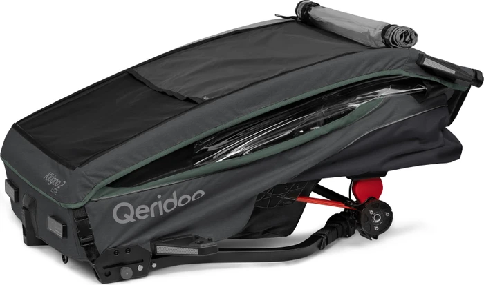 Qeridoo Kidgoo 2 Lite Fahrradanhänger ivy green (Modell 2026)