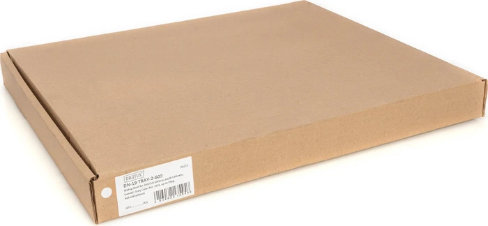 Digitus ausziehbarer Fachboden für Netzwerk- und Serverschränke, 19", hellgrau, 600mm Einbautiefe, 1HE