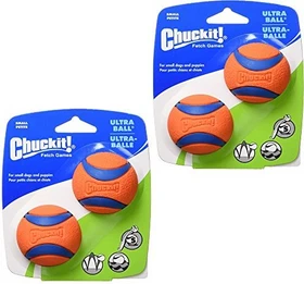 Chuckit Ultra Ball, Small 2er-Pack, orange/blau