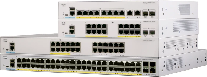 Cisco Catalyst 1000 Rackmount Gigabit Managed Switch, 24x RJ-45, 4x SFP+, 370W PoE+