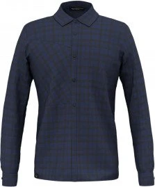 Salewa Fanes Flannel 5 Polarlite Hemd langarm navy/black out (Herren)