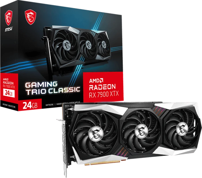MSI Radeon RX 7900 XTX Gaming Trio Classic 24G, 24GB GDDR6, HDMI, 3x DP