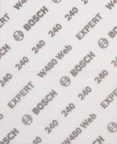 Bosch Professional EXPERT W480 Web 1/4 Schleifblatt K240, 115x140mm, 2 Stück